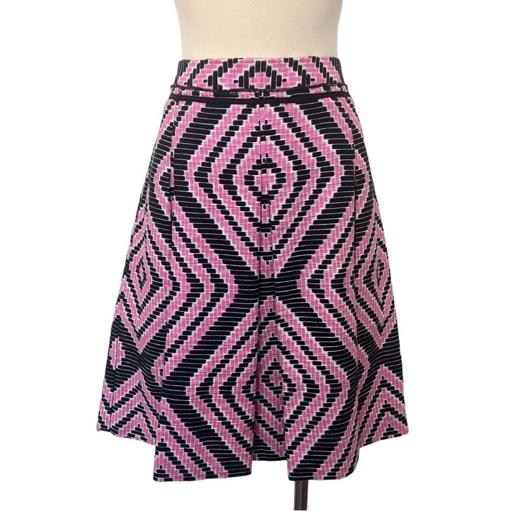 Tory Burch Geometric Pink and Navy Women's Skirt
